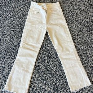 Zara cream jeans. Size 6.